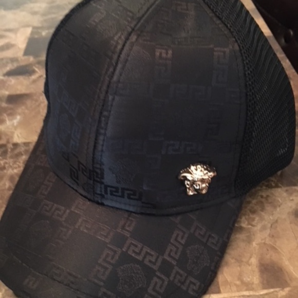 versace hat gold